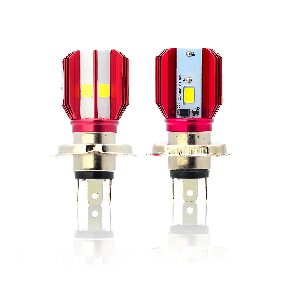 Creadvent H4 HS1 светодиодный мотоцикл лампочка фары постоянного тока 12V 16 Вт 1700LM 6000 К мото светильник аксессуар скутера мотобайк фара