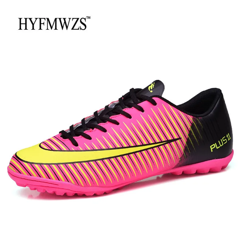 HYFMWZS высокое качество дешевые мужские сникерсы Superfly TF детские бутсы Крытый Сверхтонкий дышащий Chuteira Futebol - Цвет: Red