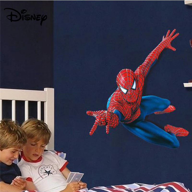 Disney90 * 110 см стикер Человек паук съемный мультфильм детская комната