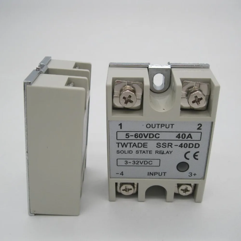 TWTADE/Высокое качество Однофазное твердотельное реле SSR-40DD 40А на самом деле 3-32 DC до 5-60 DC SSR 40DD твердотельное реле