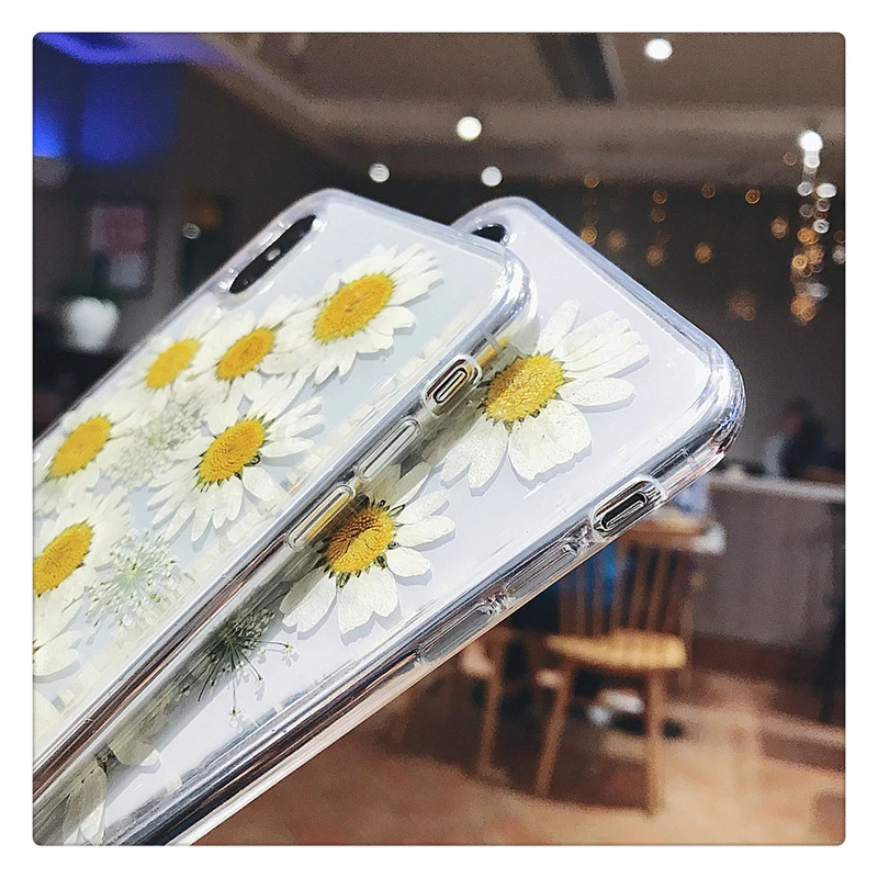 Чехол для телефона с сушеными прессованными цветами Huawei Nova 2S 3 3i 3E 4 P10 Plus P20 P30 Mate 20