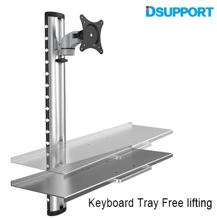 Складная эргономичная Алюминиевая Подставка для монитора и клавиатуры