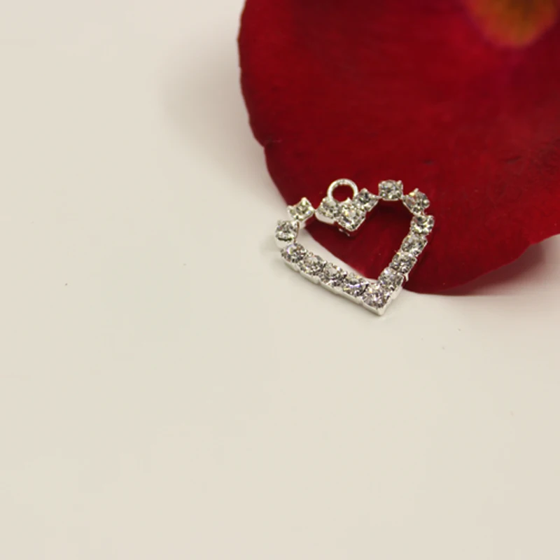 2018 Срочная поставка ограниченная обувь со стразами 10 шт сердце горный хрусталь