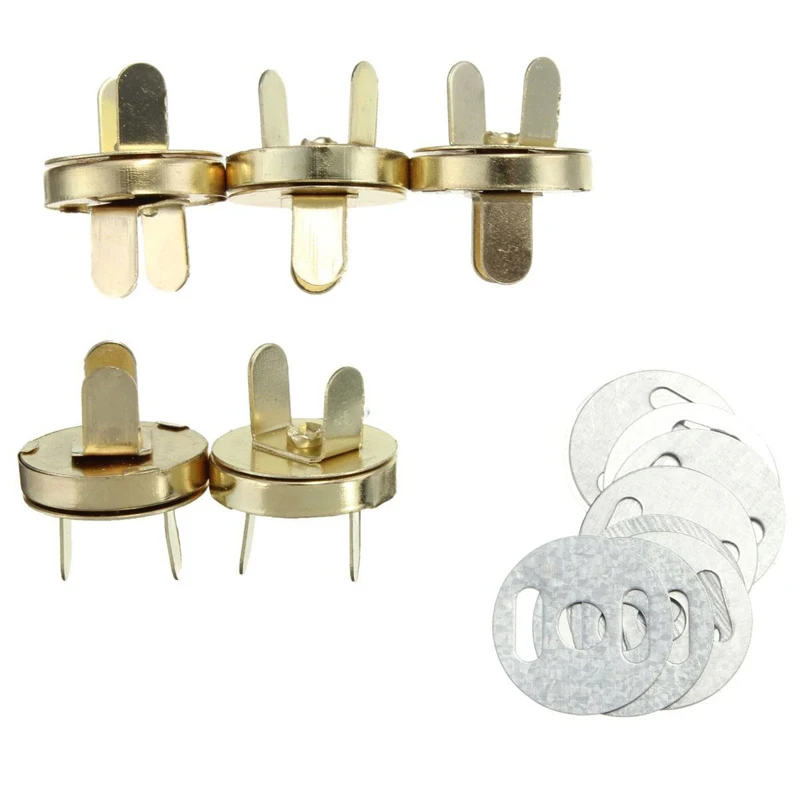 10pcs Metal Strong Magnetic snap fasteners Clasps Buttons For Handbag purse wallet Bags Parts Accessories DIY Fixing Press Studs | Дом и сад