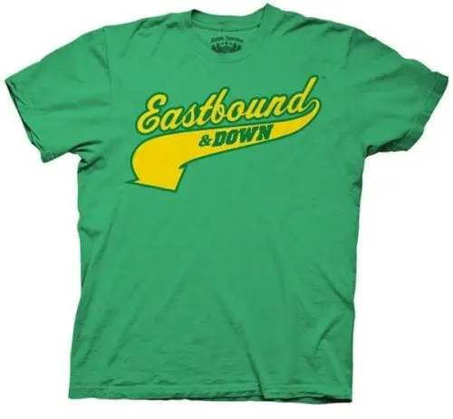 Eastbound and Down Charros Kenny Powers 55 Джерси зеленая взрослая футболка крутая Повседневная