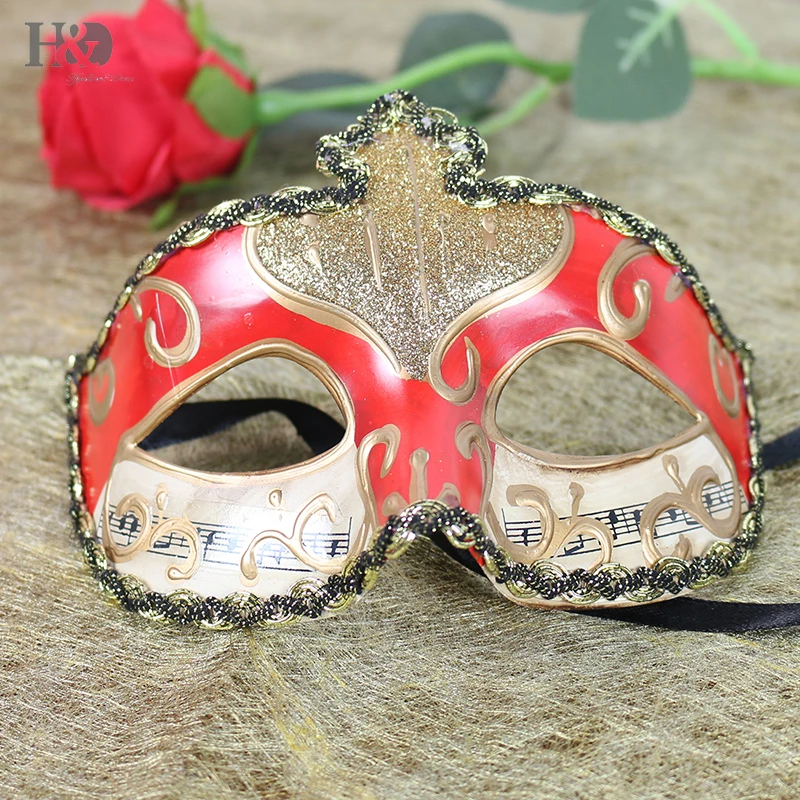 H & D красочная маска для рисования маскарадные венецианские маски взрослых