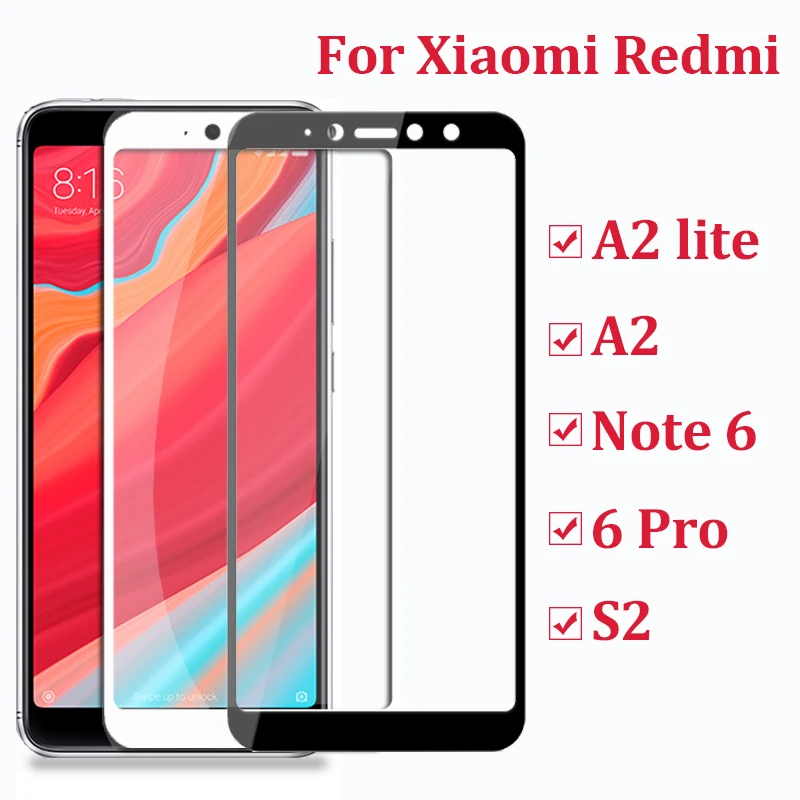 Полное покрытие redmi 7 6 s2 стекло note pro закаленное a2 lite защита для экрана xiomi 8 xiaomi 9 mi