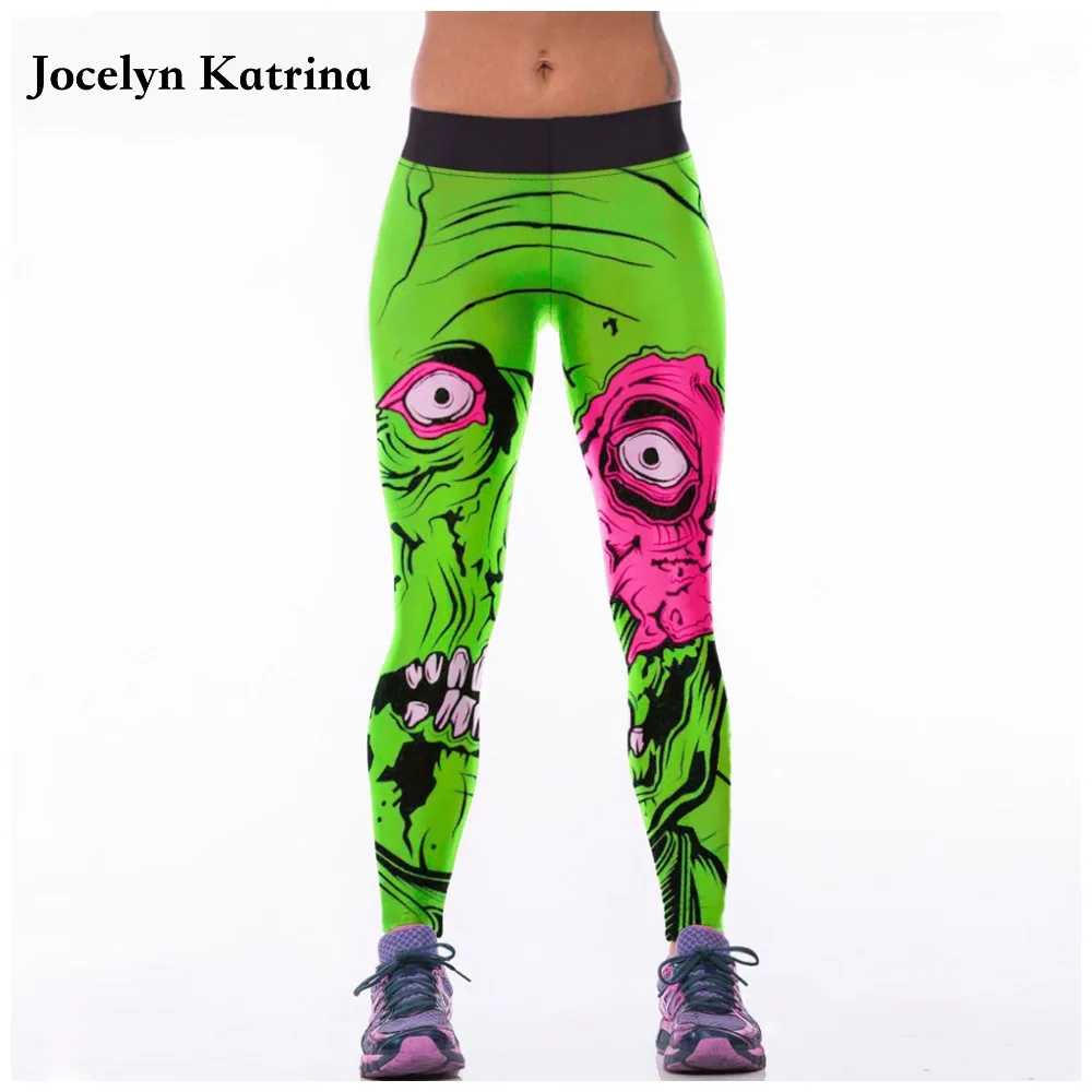 Jocelyn Катрина печатных женские спортивные штаны для йоги колготки Леггинсы