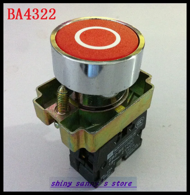 4 шт./лот BA4322 XB2-BA4322 1 NC Мгновенный Красный знак Flush Pushbutton | Обустройство дома
