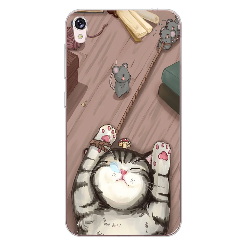 ciciber Cover For ASUS Zenfone 5 Lite ZC600KL 5Z ZE620KL ZS620KL Phone Cases Soft TPU Cute Animal Funny Cat Shell |