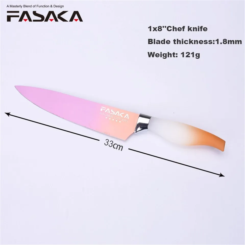 FASAKA набор кухонных ножей из нержавеющей стали 3 шт 8 &quotшеф повара 5&quot утилита 5