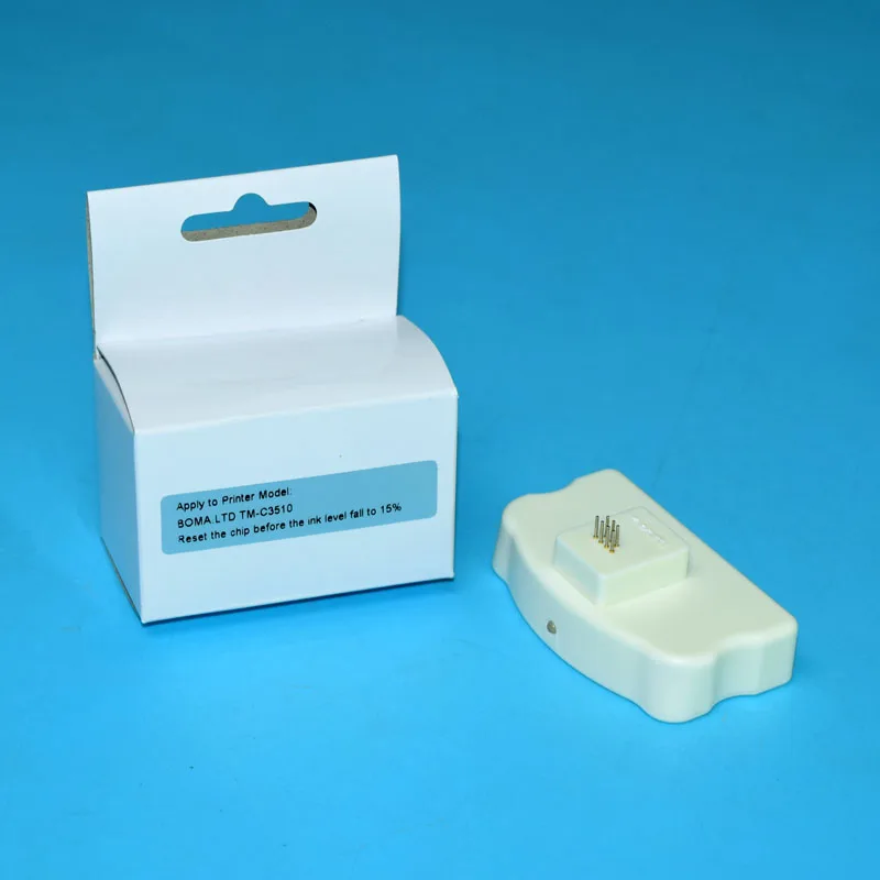Обломок Resetter для Epson TM-C3500 TM-C3510 TM-C3520 цветная этикетка принтер для Epson GJiC22P чип для чернильного картриджа