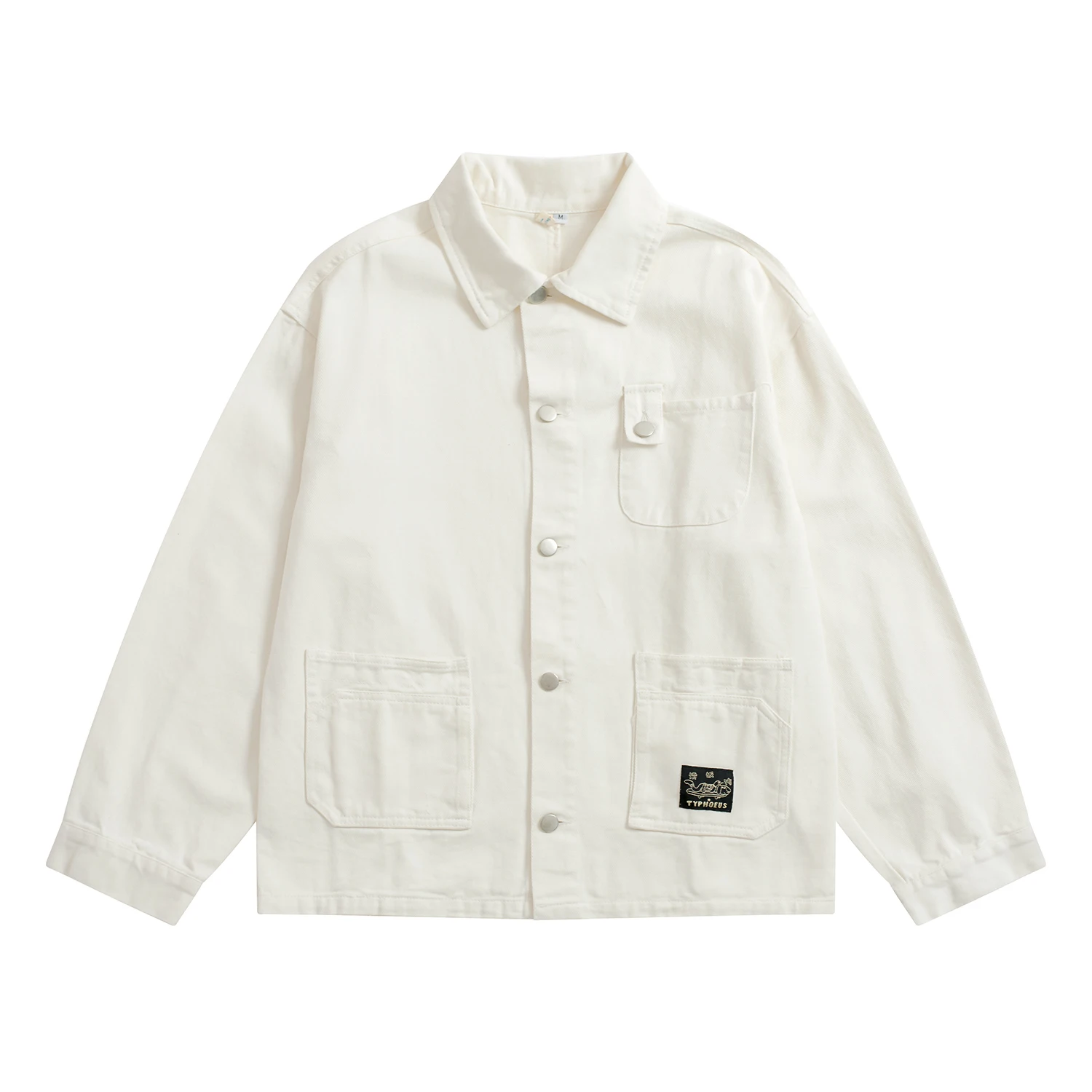 Куртка джинсовая женская демисезонная короткая с длинными рукавами и