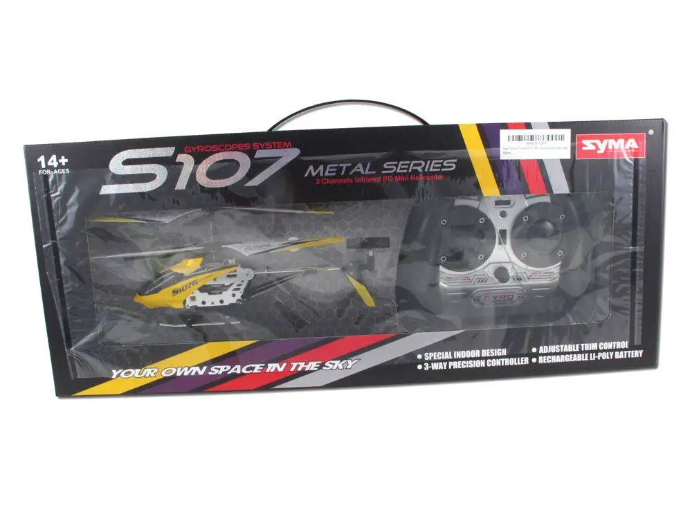 LeadingStar Qiyun версия SYMA S107G/S107 3,5 канальный Радиоуправляемый вертолет с гироскопом желтый
