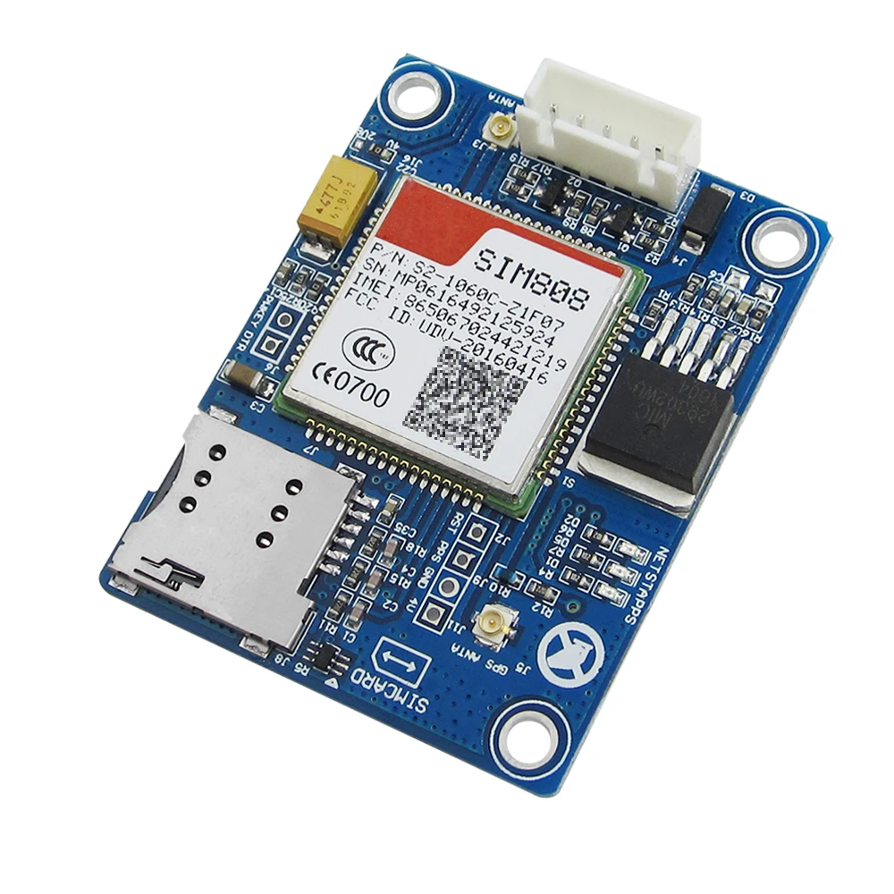 Модуль SIM808 GSM GPRS GPS макетная плата IPX SMA с антенной Raspberry Pi Поддержка 2G 3G 4G SIM-карта |