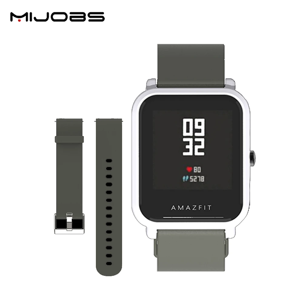 Оригинальные Смарт часы MIJOBS Huami Amazfit Bit Youth сменный силиконовый ремешок на