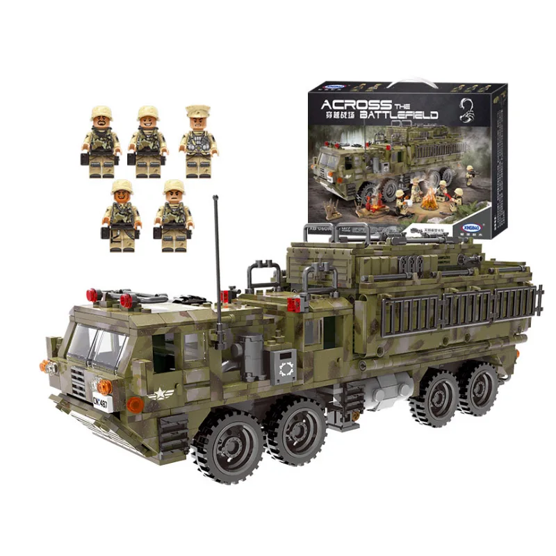Xingbao WW2 Военная серия тяжелый грузовик модель строительные блоки фигурки Кирпичи