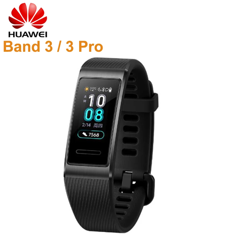 Оригинальный Смарт браслет HUAWEI Band 3 Pro/3 0 95 дюйма полный сенсорный контроль