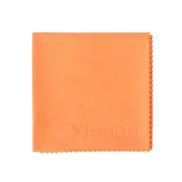 orange XizeHOM 30*30 см/2 шт бытовые чистящие салфетки, салфетка из микрофибры для всех экранов, очков, очков, объективов камеры - Цвет: orange