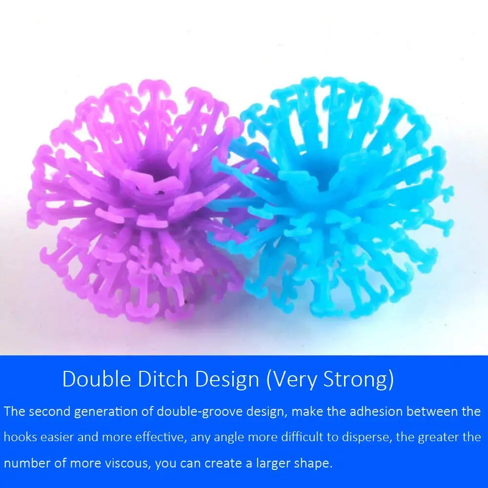 1000PCS/Set Assemble 3D Puzzle DIY Puff Ball Squeezed Ball Creative Thorn Ball Creative Handmade Educational Toys Without Box