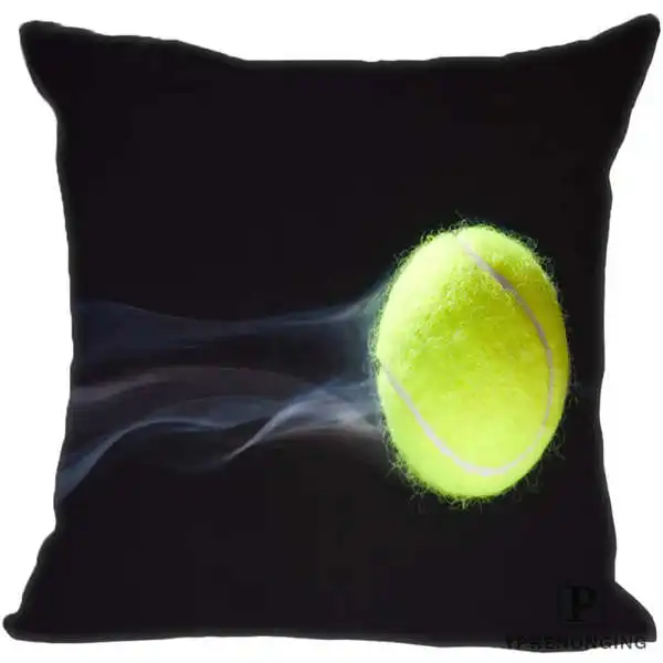 Square Pillowcases На Заказ Красивая наволочка теннисный мяч спортивная квадратная Наволочка на молнии(с одной стороны) 180522-17-55 - Цвет: Square Pillowcases