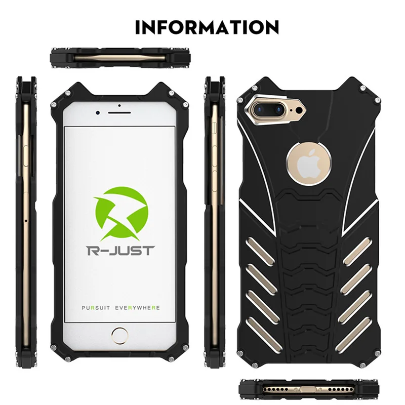 Металлический чехол для телефона R-JUST I7 iPhone 7 Plus Роскошный Алюминиевый