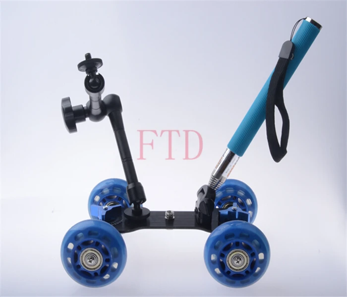 3 в 1 Настольная тележка + 11 дюймов Волшебная рукоятка ручной монопод DSLR Rig камера