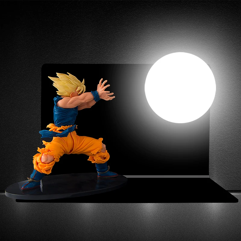 S. orange DRAGON BALL Аниме Супер Saiyan Goku силовые бомбы настольная лампа Luminaria светодиодный