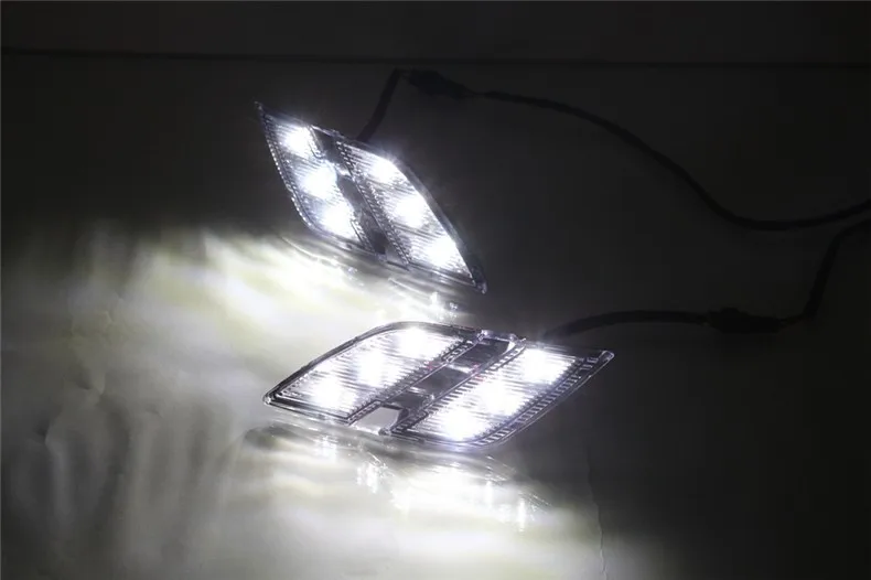 Светодиодные дневные ходовые огни Lampever для 2014 2015 Peugeot 301 светодиодный комплект