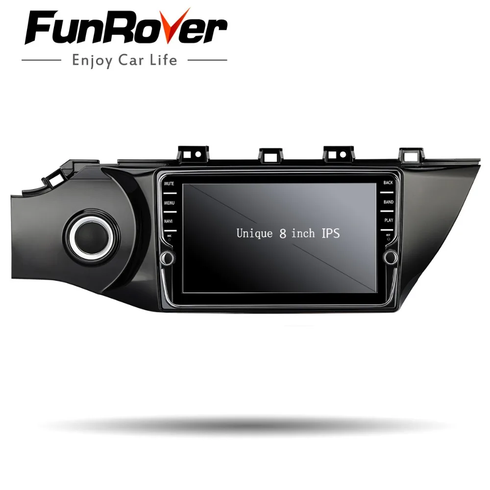 Funrover 2G+ 32G четырехъядерный android 8,0 автомобильный dvd-плеер Мультимедиа gps навигация для Kia k2 стерео радио видео auido wifi
