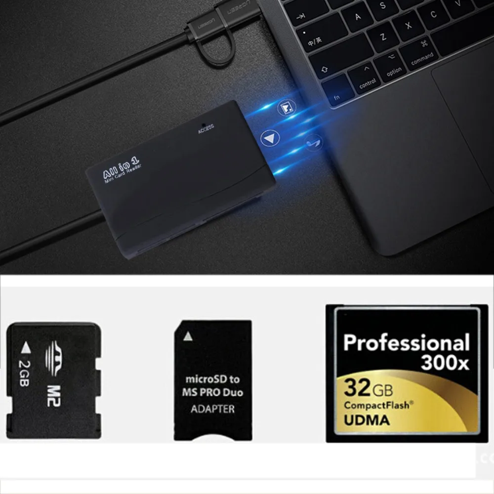 All in One 1 Memory Card Reader USB External SD SDHC Mini Micro M2 MMC XD CF MS | Компьютеры и офис