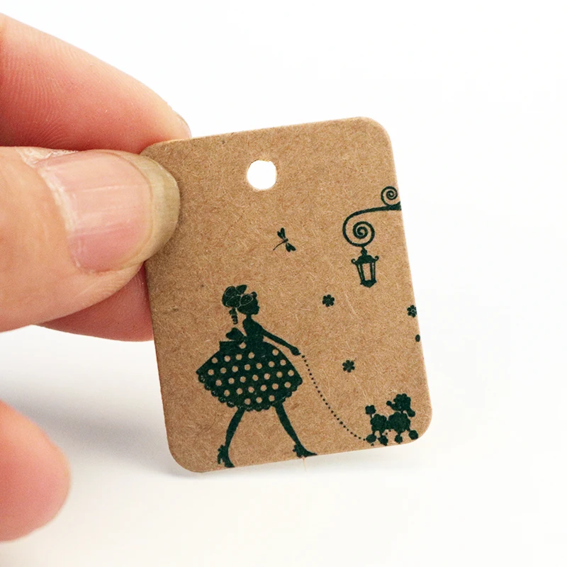 100 шт. бумажные мини бирки для девочек|hanging cards|paper gift tags cardprice labels |