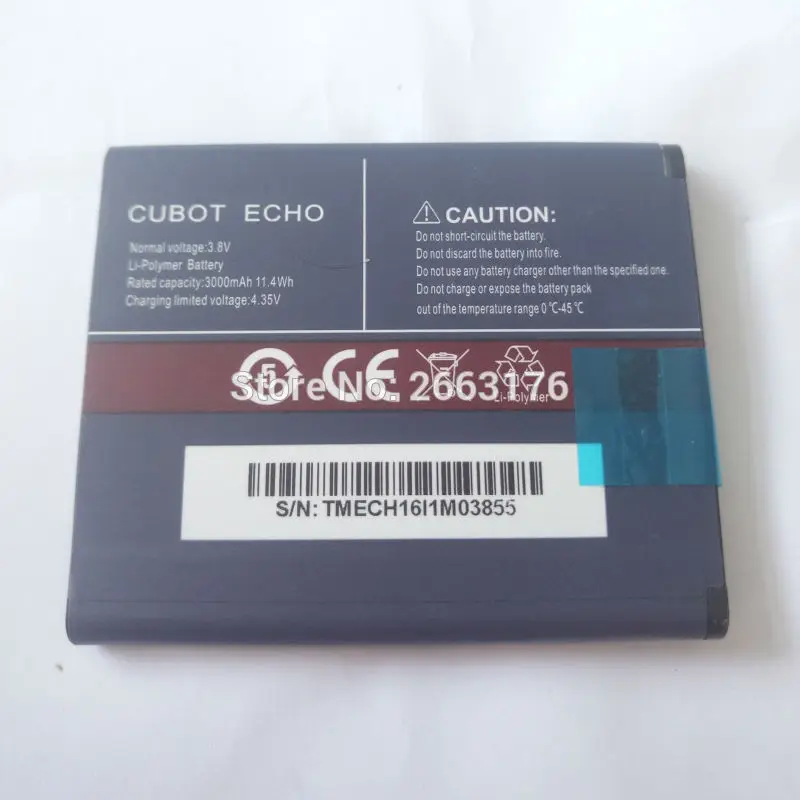 100% новая Оригинальная батарея CUBOT ECHO 3000 мАч запасная для сотового телефона в