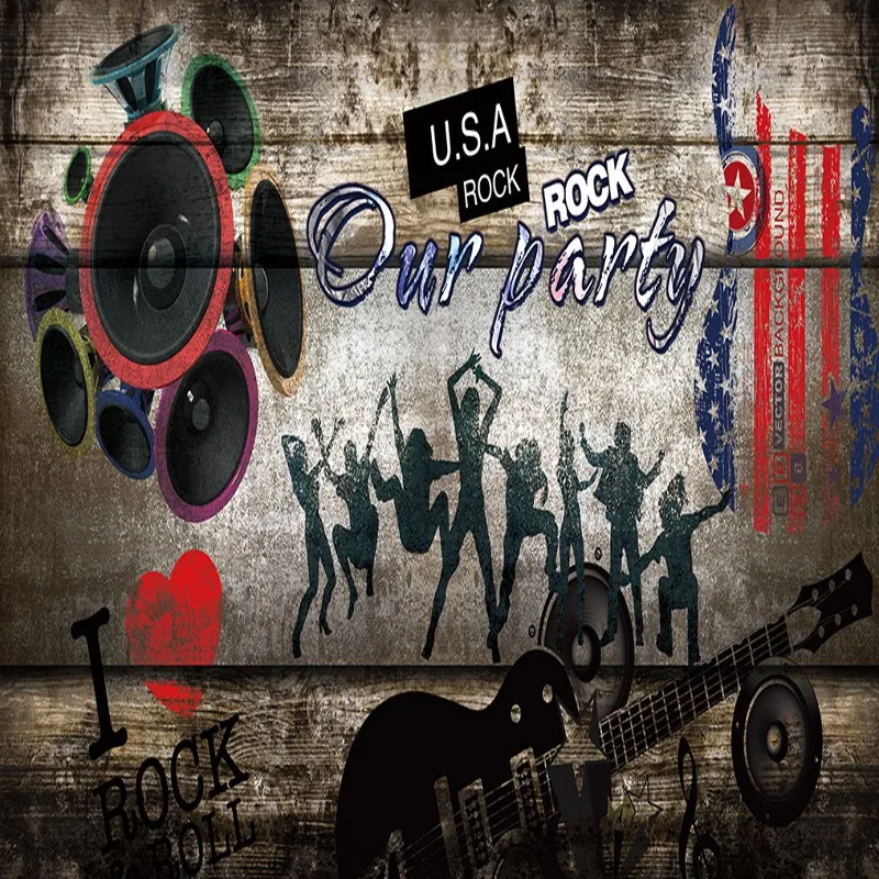 Пользовательские 3D фото обои на заказ ночной клуб Красивая музыкальная