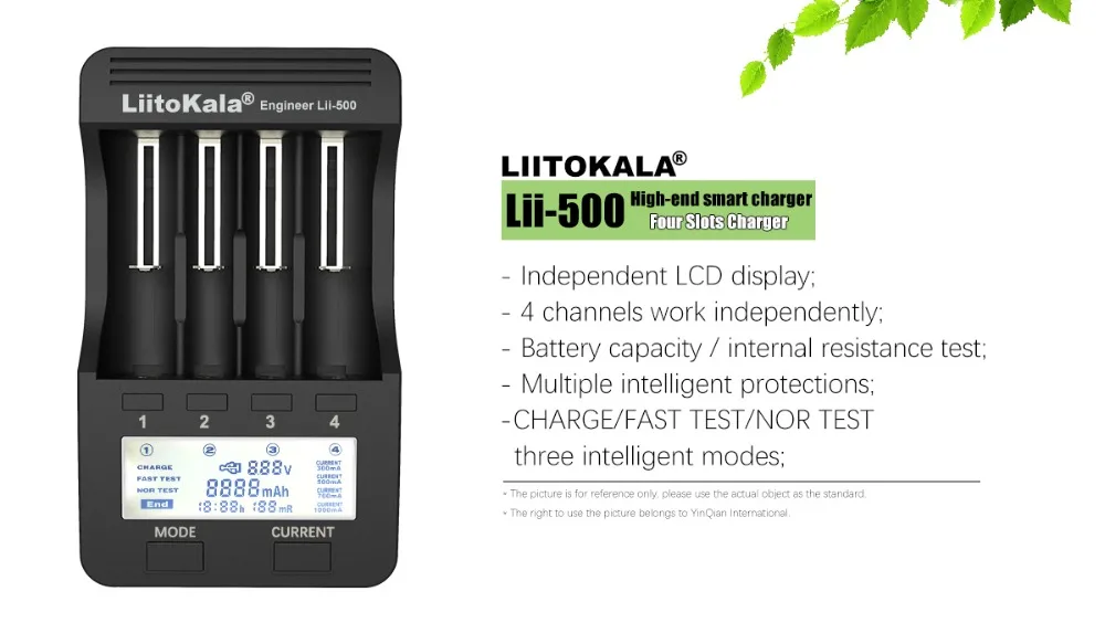 Зарядное устройство Liitokala Lii-500 18650, зарядное устройство 18650 1,2 в 3,7 в 3,2 в 3,85 В AA/AAA 26650 16340 25500 NiMH зарядное устройство для литиевых батарей