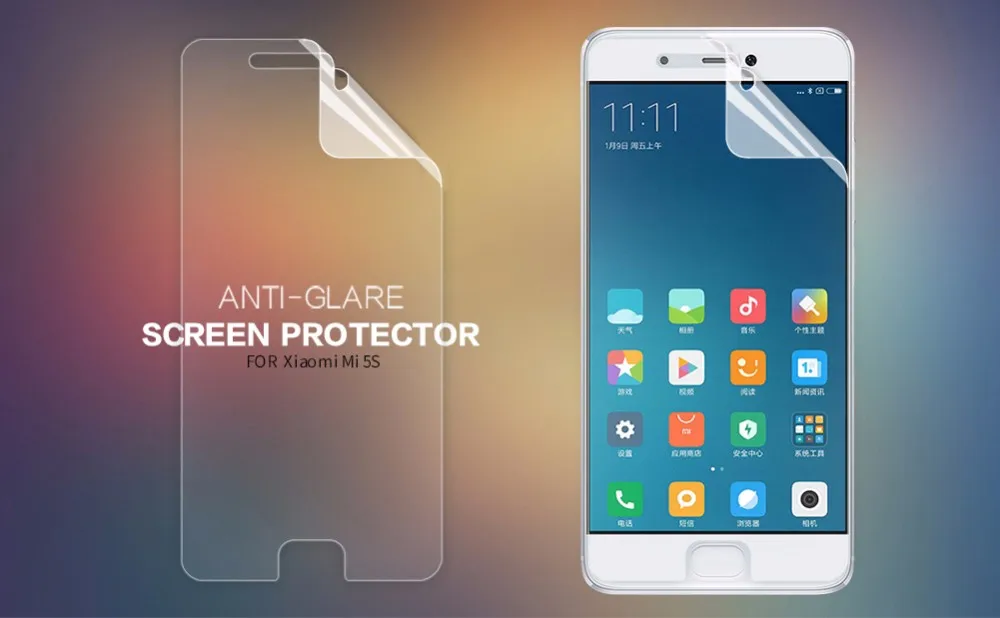Nillkin mi 5S прозрачная ПЭТ Высокая четкость/матовая защитная пленка для Xiao mi 5S mi 5S