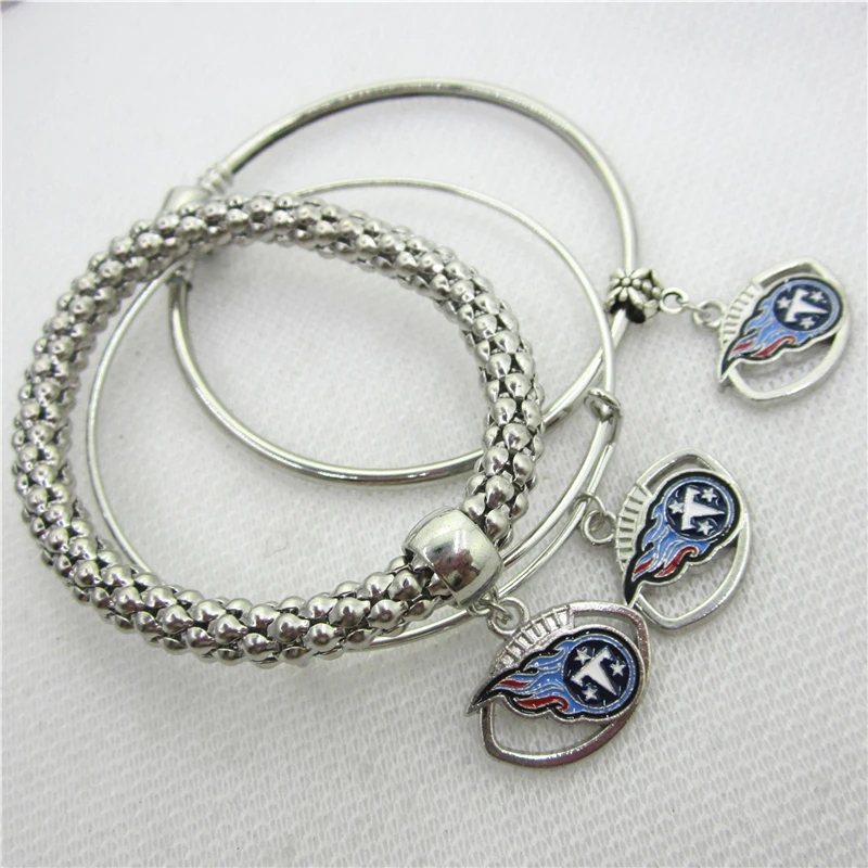 6 шт Футбол спортивные браслеты Titans макропористая европейские & кольца с