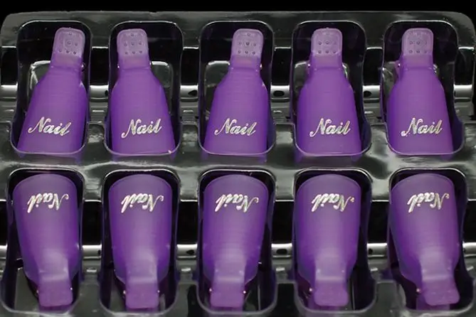 Purple Biutee 10 шт./набор зажимы для ногтей колпачки для снятия гель лака маникюрный набор для снятия гель лака для пальцев уф-лак полировки маникюрный набор для снятия шеллака инструмент для ногтей дизайн ногтей - Цвет: Purple