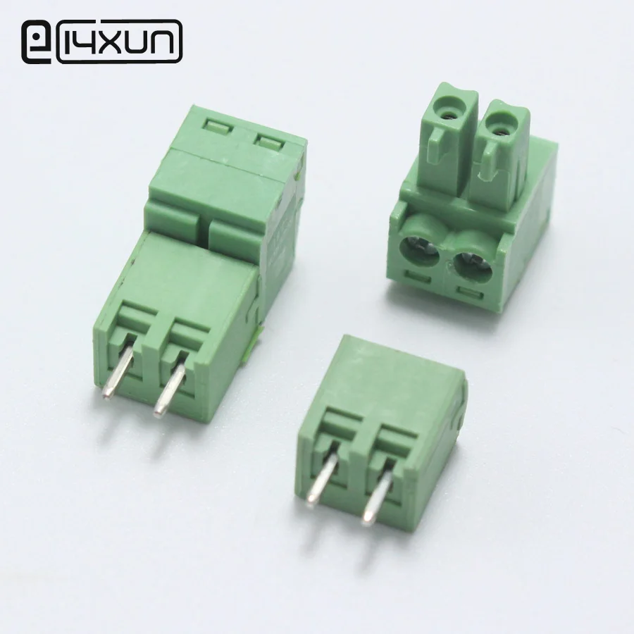 5 шт. 2 контактный Соединительный клеммный блок 2P Прямой штырьковый разъем PTB + для