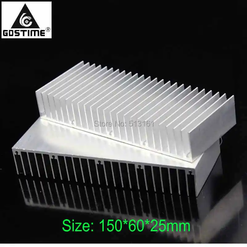 12 шт./партия алюминиевый теплоотвод для радиатора 150x60x25 мм|aluminum cooling fins|cooling