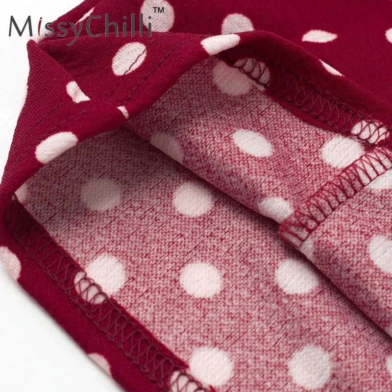 MissyChilli с открытыми плечами открытая спина в горошек облегающее красное платье для женщин размера плюс сексуальное длинное вечернее платье летнее винтажное Клубное элегантное платье