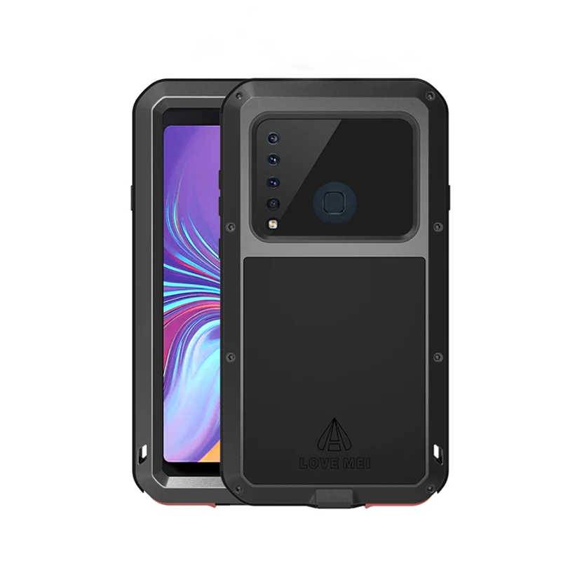 Противоударный сверхпрочный металлический армированный чехол для Samsung Galaxy A9 2018