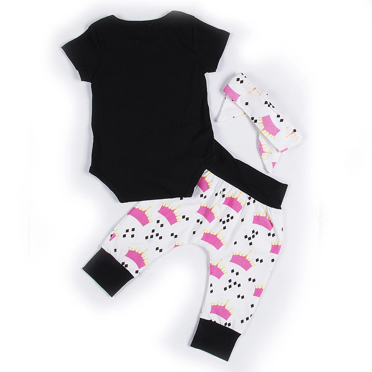 Летняя одежда для маленьких девочек из 3 предметов принцессы комбинезоны с