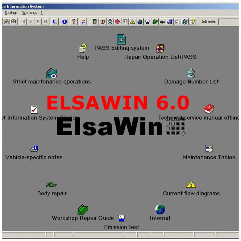 2020 Горячие Авто Ремонт программного обеспечения ELSAWIN 6 0 V для W a udi Инструменты