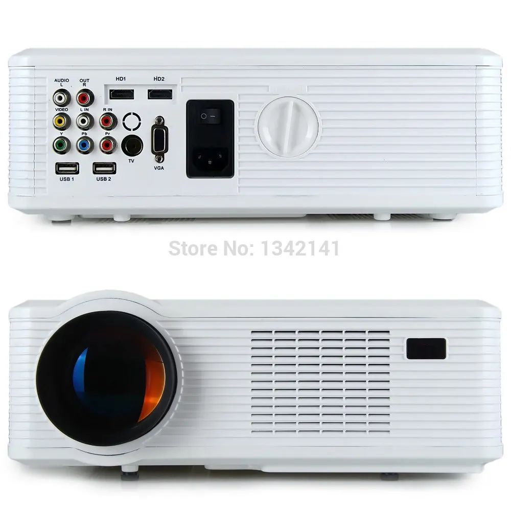 Super Bright 3000 Lumens 1280 x 800 Pixels LED Projector with Analog TV Interface for Home Entertainment Free Shipping DHL | Электроника
