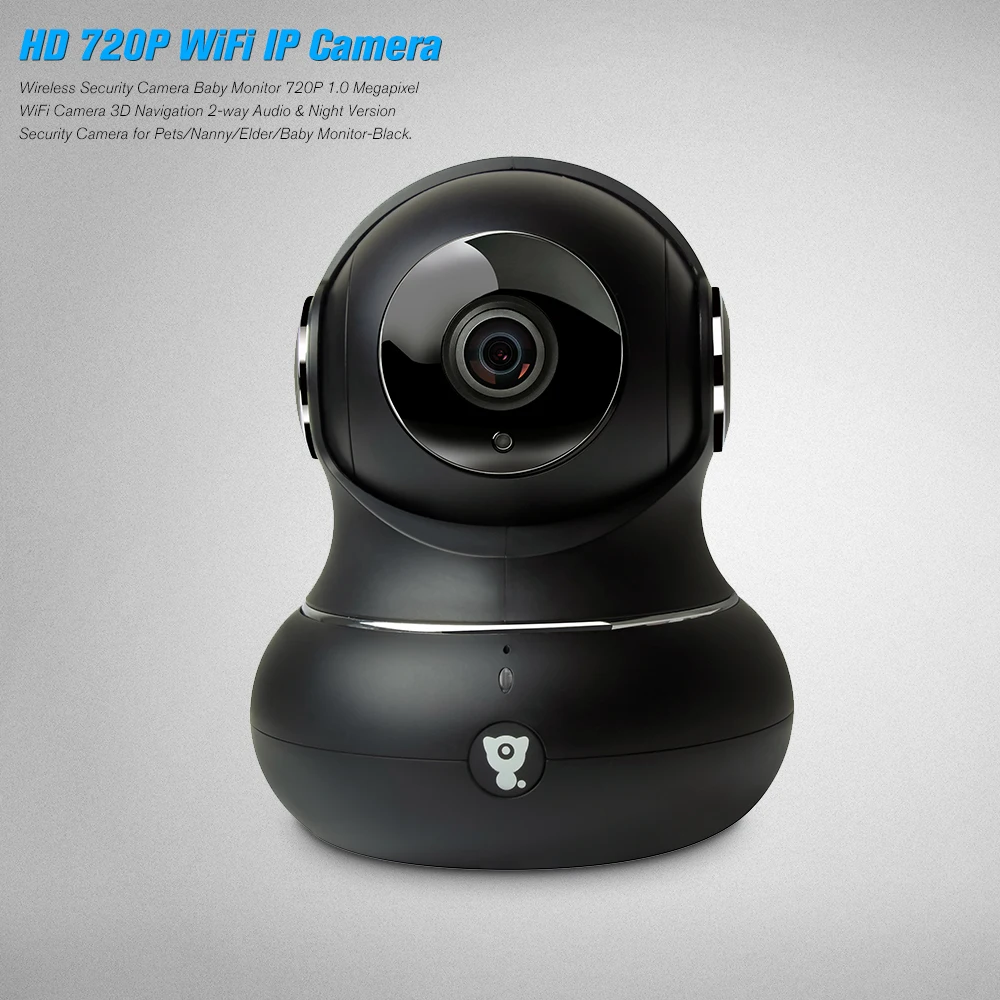 Беспроводной безопасности Камера 720 P 1,0 мегапиксельная камера, Wi-Fi, Камера 3D навигации Видеоняни и радионяни 2-полосная аудио и функцией ночной съемки безопасности Камера