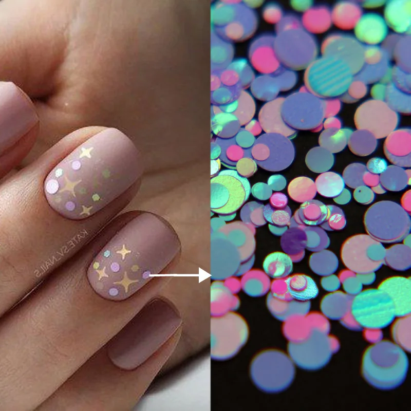 H304 1jar Nail Art AB блестки микс сердце круглый акриловый блеск шестигранный лак для ногтей блестки голографическая звезда украшения для ногтей разные размеры - Цвет: H304