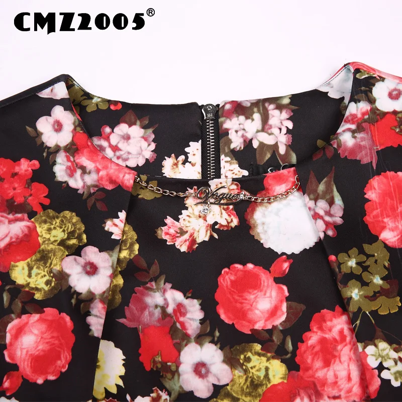 Hot Sale New Women's Apparel High-Quality print Sleeveless Round Neck Fashion Lovely Summer Dress Personality Dresses 69096 | Женская