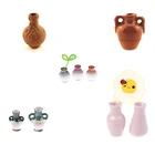 Миниатюрная ваза, искусственные цветы, декор еды, наборы мебели для кукольного домика, игрушка, пластиковое ремесло, подарок ребенку на день рождения