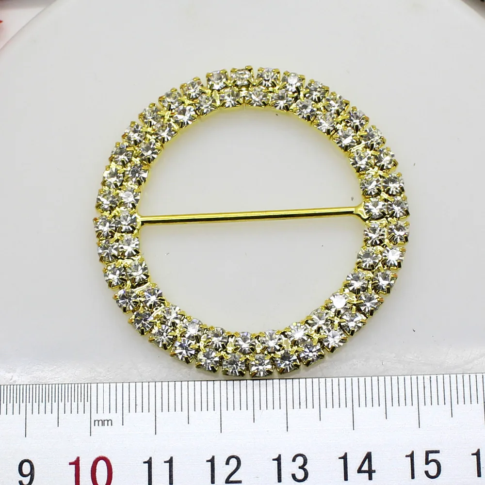 50 мм двойная строка золотистый прозрачный кристалл высококачественный швейный